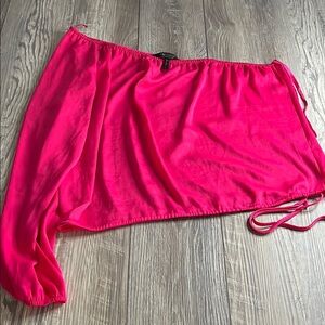 BCBG Vibrant Pink Asymmetrical Top